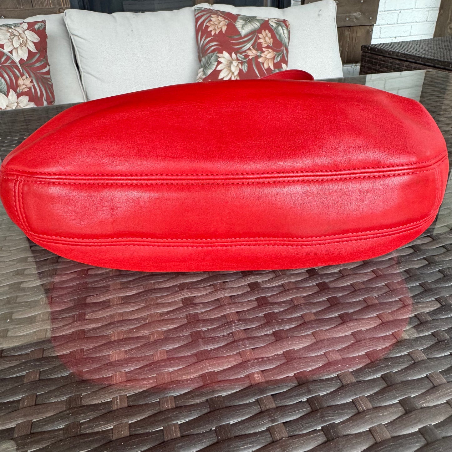 Vintage Coach SoHo Red Eldridge Hobo #4166