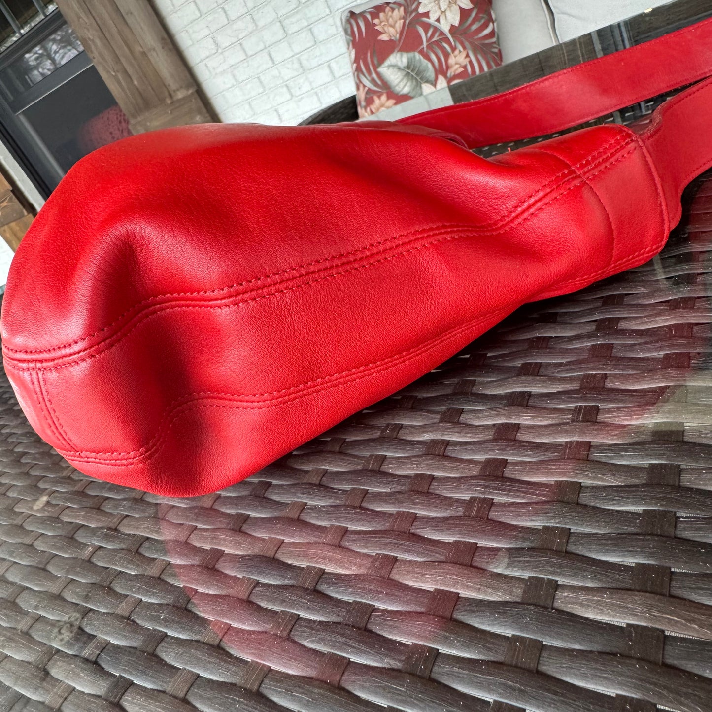 Vintage Coach SoHo Red Eldridge Hobo #4166