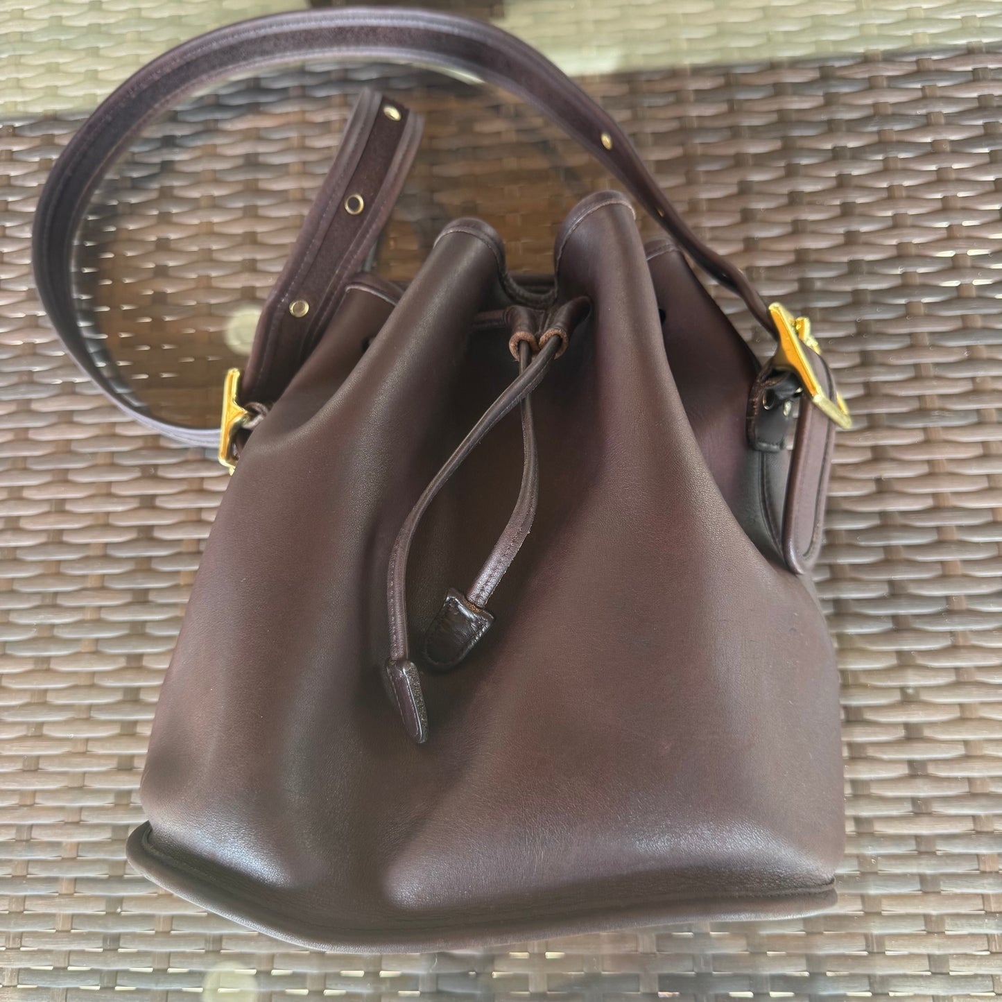 Vintage Coach Mahogany Brown Lulu's Legacy #9952