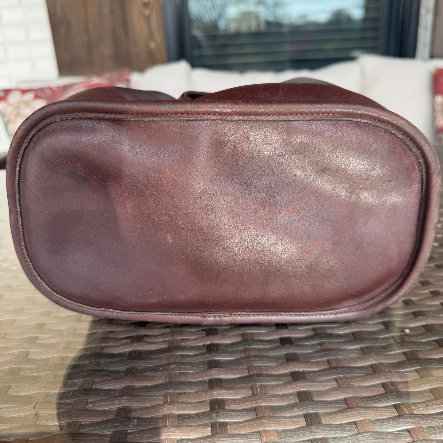 Vintage Coach Mahogany Brown Lulu's Legacy #9952