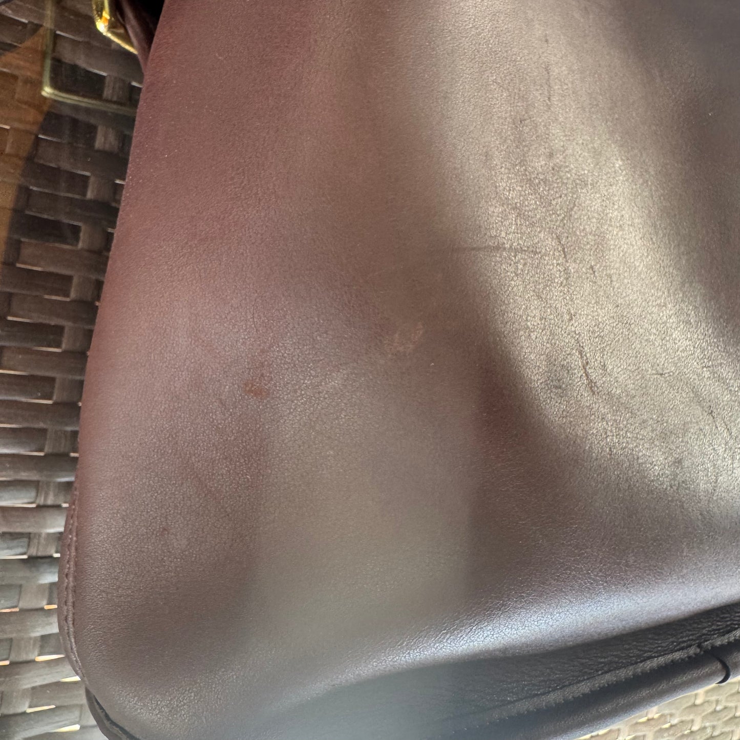 Vintage Coach Mahogany Brown Lulu's Legacy #9952