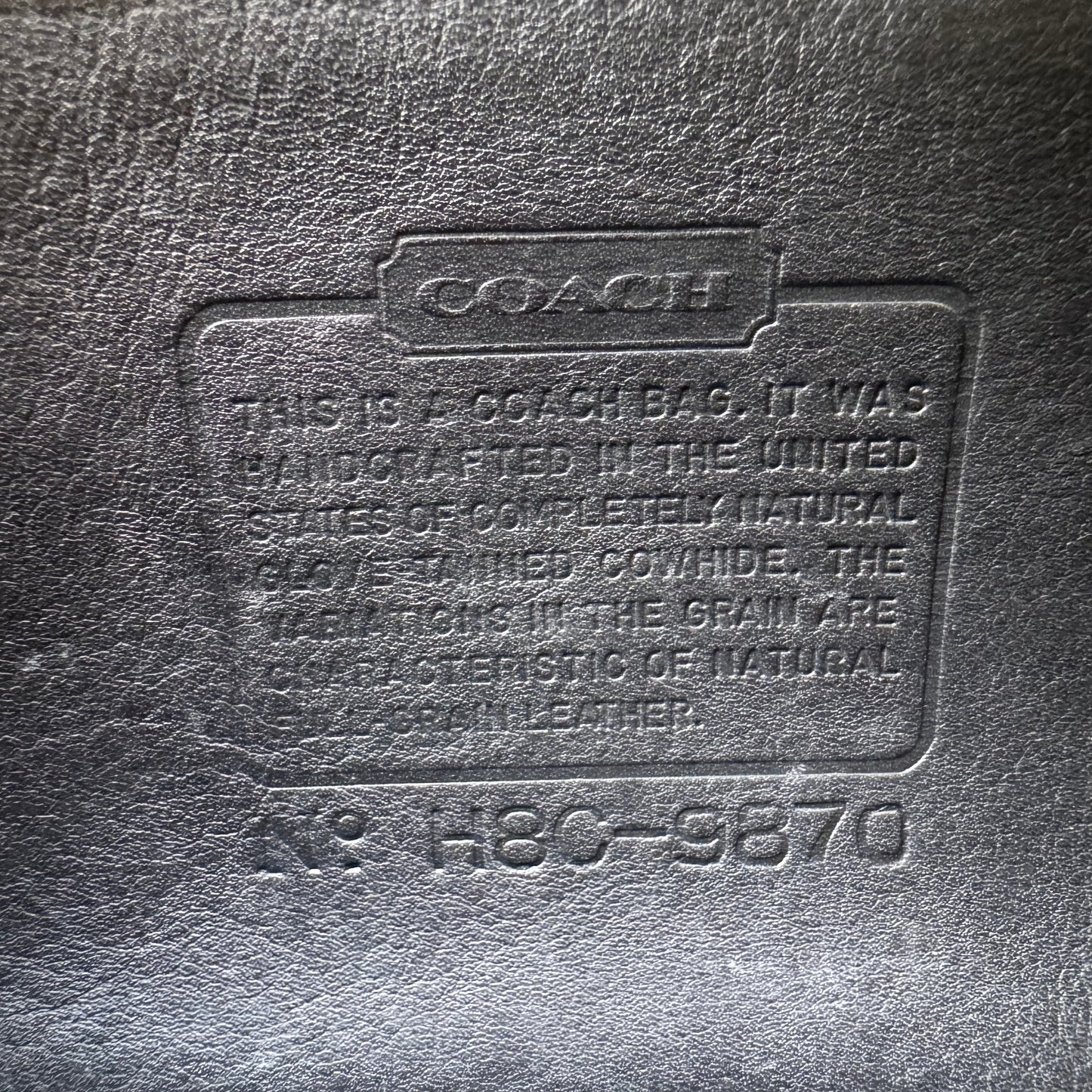 Vintage Coach Black Court Bag #9870 with Silver Nickel Hardware