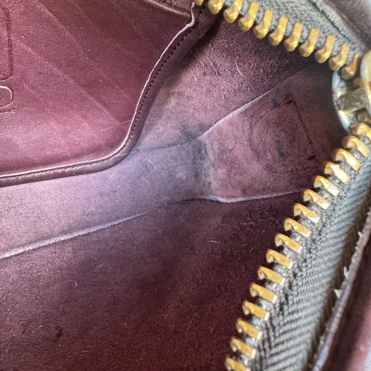 Vintage Coach Burgundy Basic Bag #9455 NYC Made Glue in Registration number