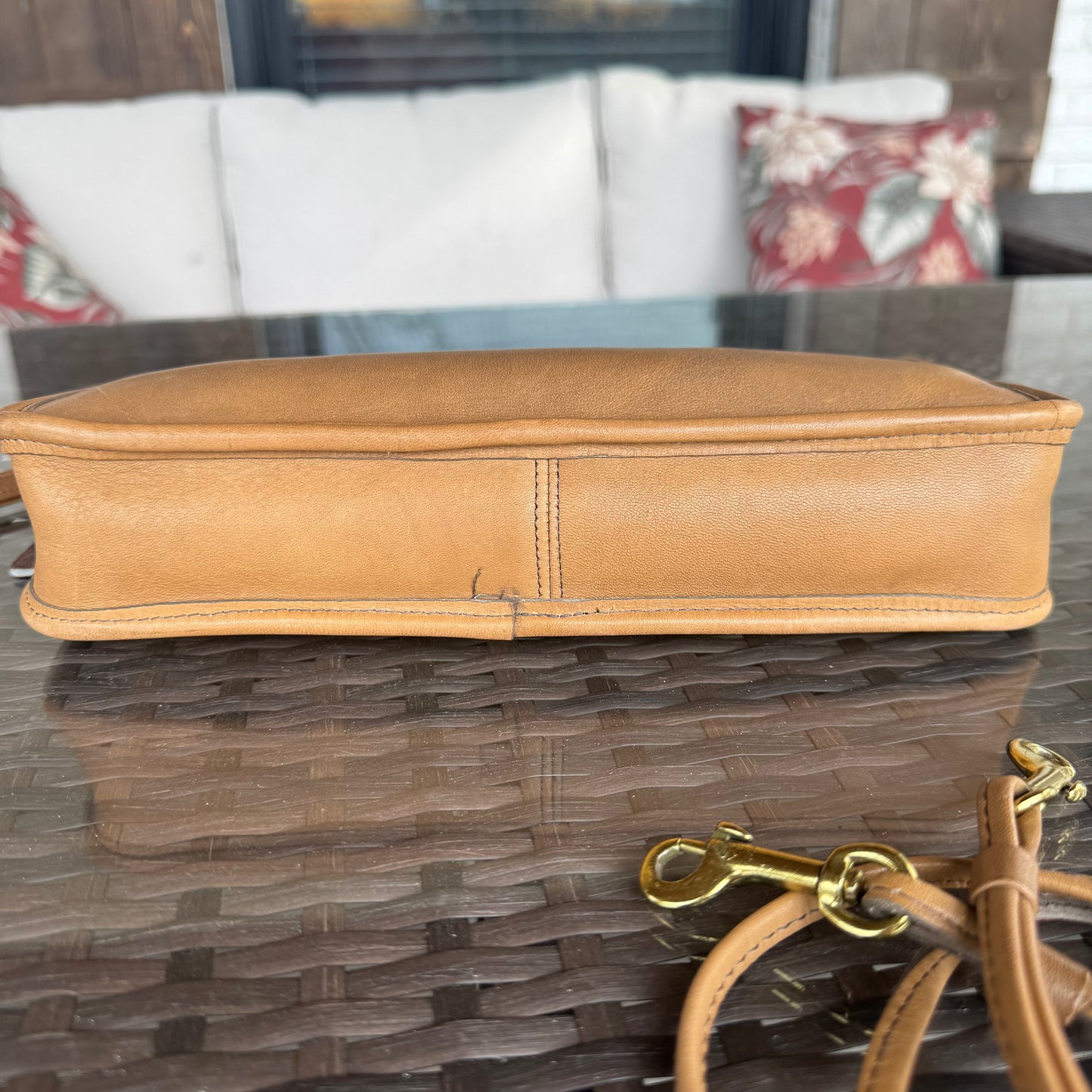 Vintage Coach Tan Putty Basic Bag #9455 NYC Glue in Registration Number