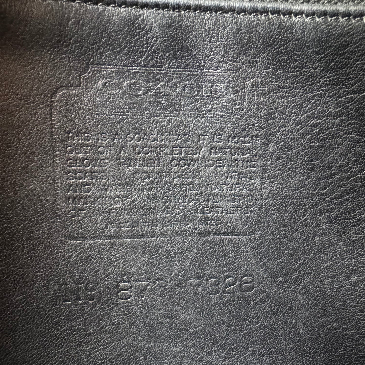 Vintage Coach Black Drawstring Shoulder Bag #4050