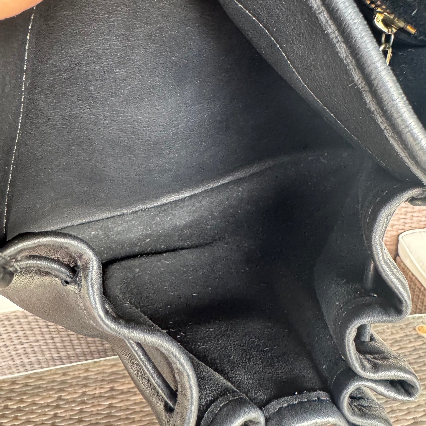 Vintage Coach Black Drawstring Shoulder Bag #4050