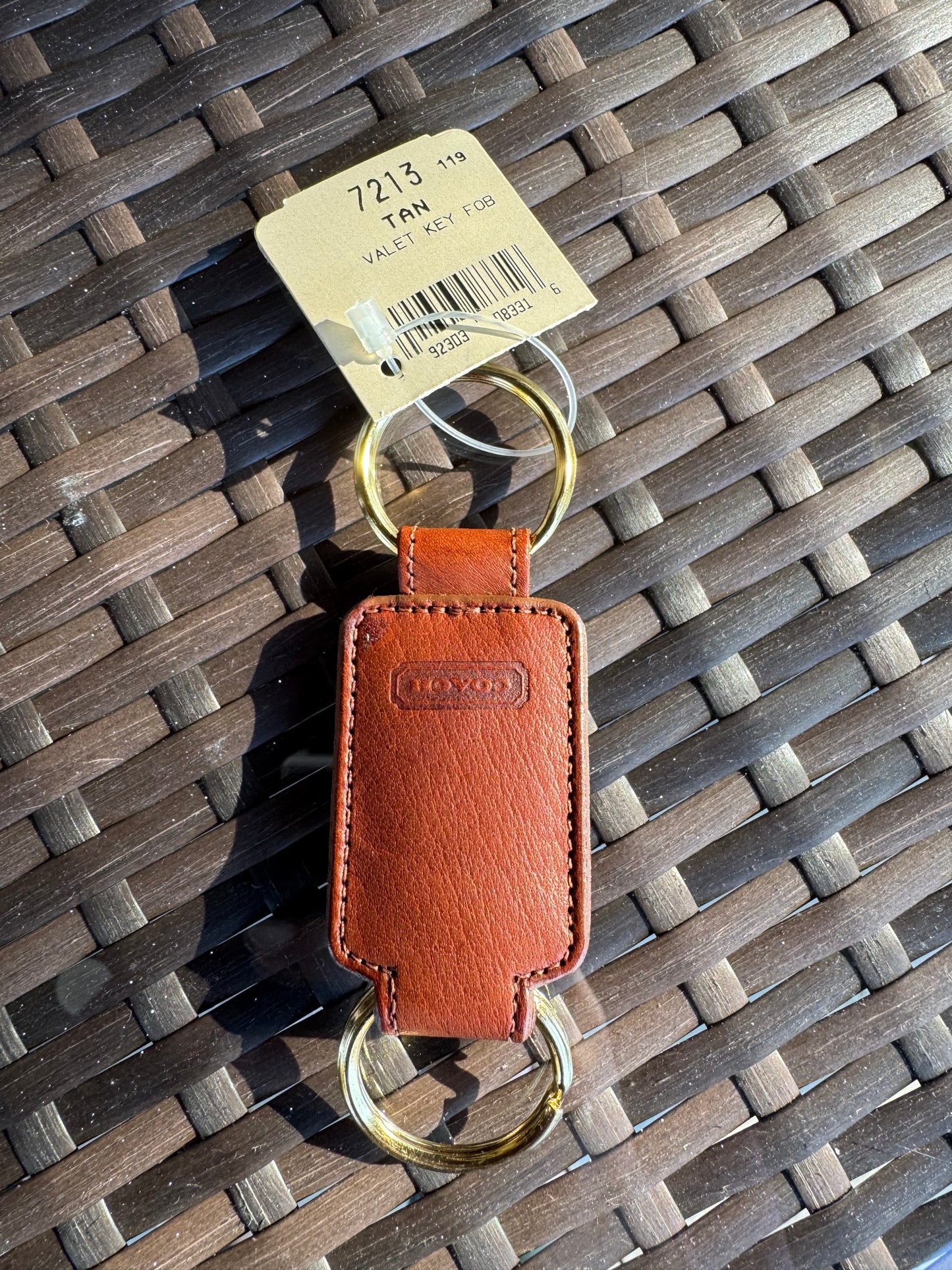 Vintage Coach Tan Valet Key FOB #7213 BT