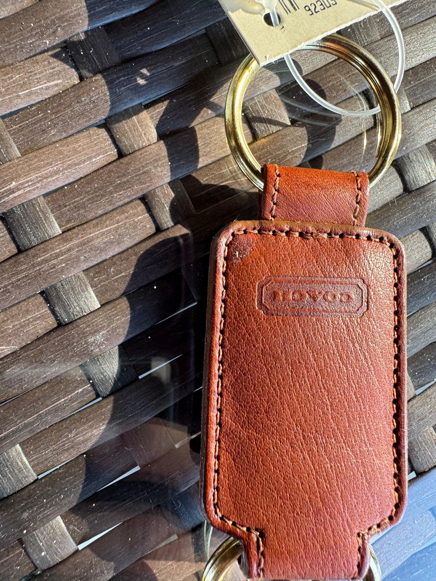 Vintage Coach Tan Valet Key FOB #7213 BT