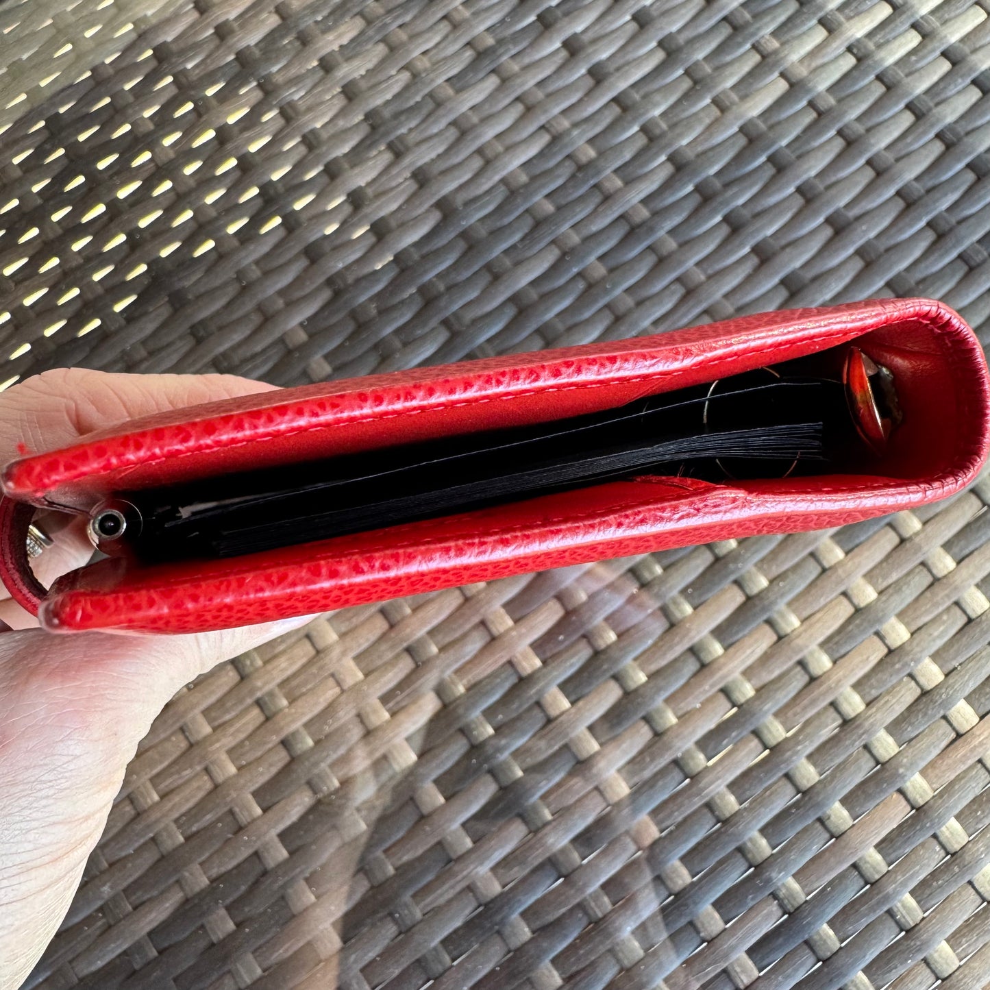 Vintage Coach Scarlet Red Madison Pocket Organizer #4489