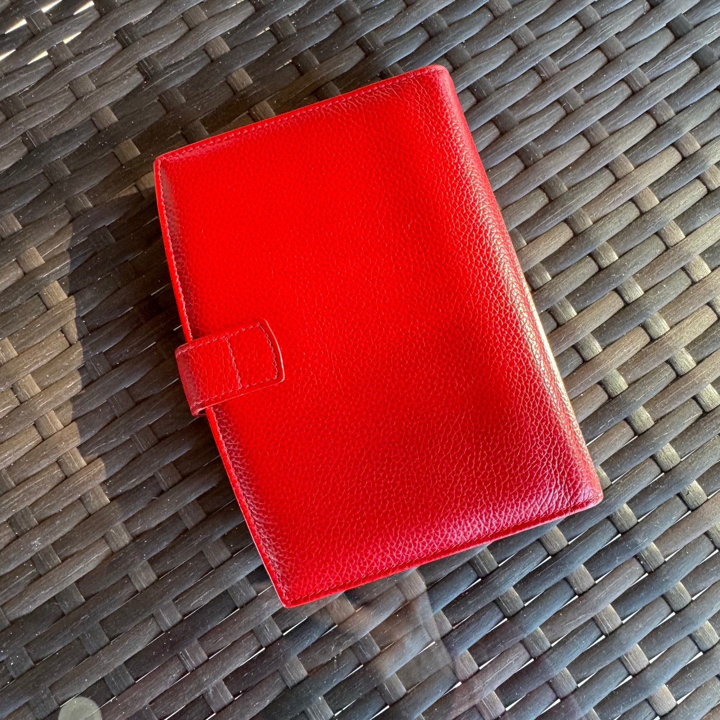 Vintage Coach Scarlet Red Madison Pocket Organizer #4489