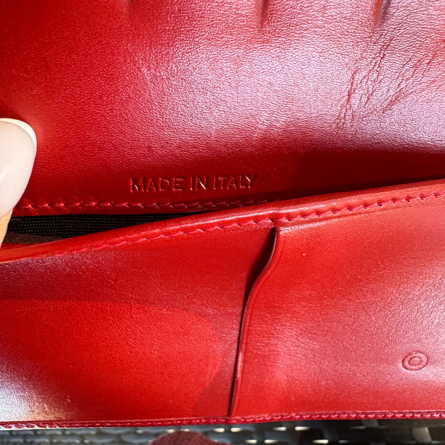 Vintage Coach Scarlet Red Madison Pocket Organizer #4489