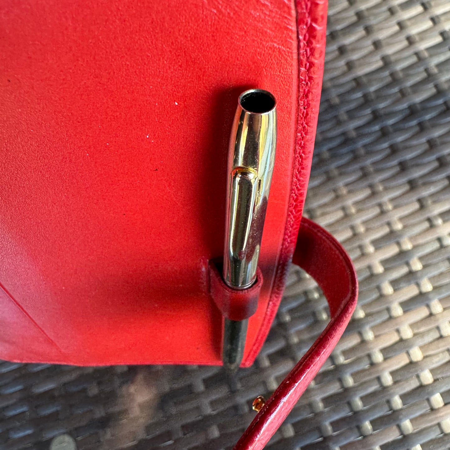 Vintage Coach Scarlet Red Madison Pocket Organizer #4489
