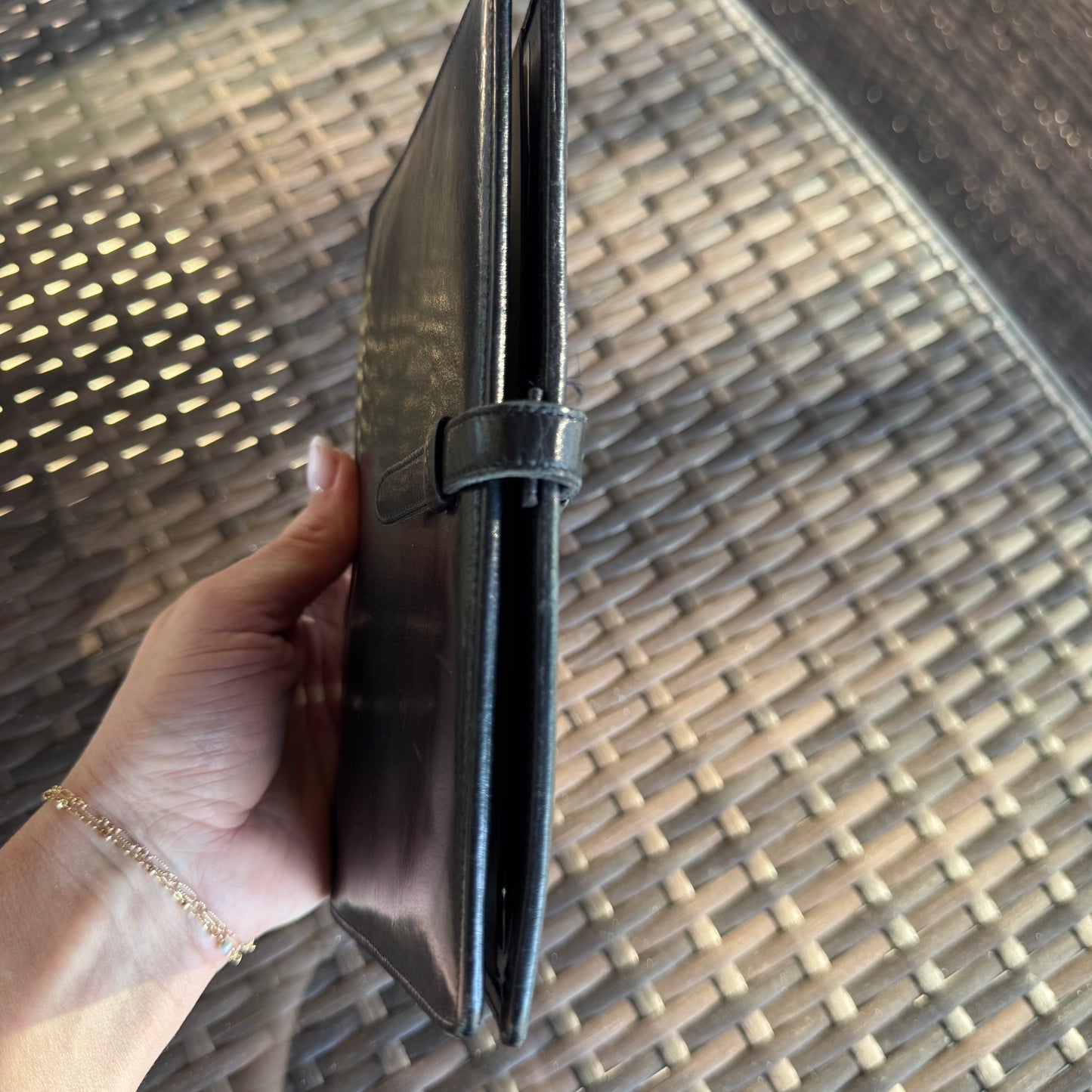 Vintage Coach Black Organizer #7715