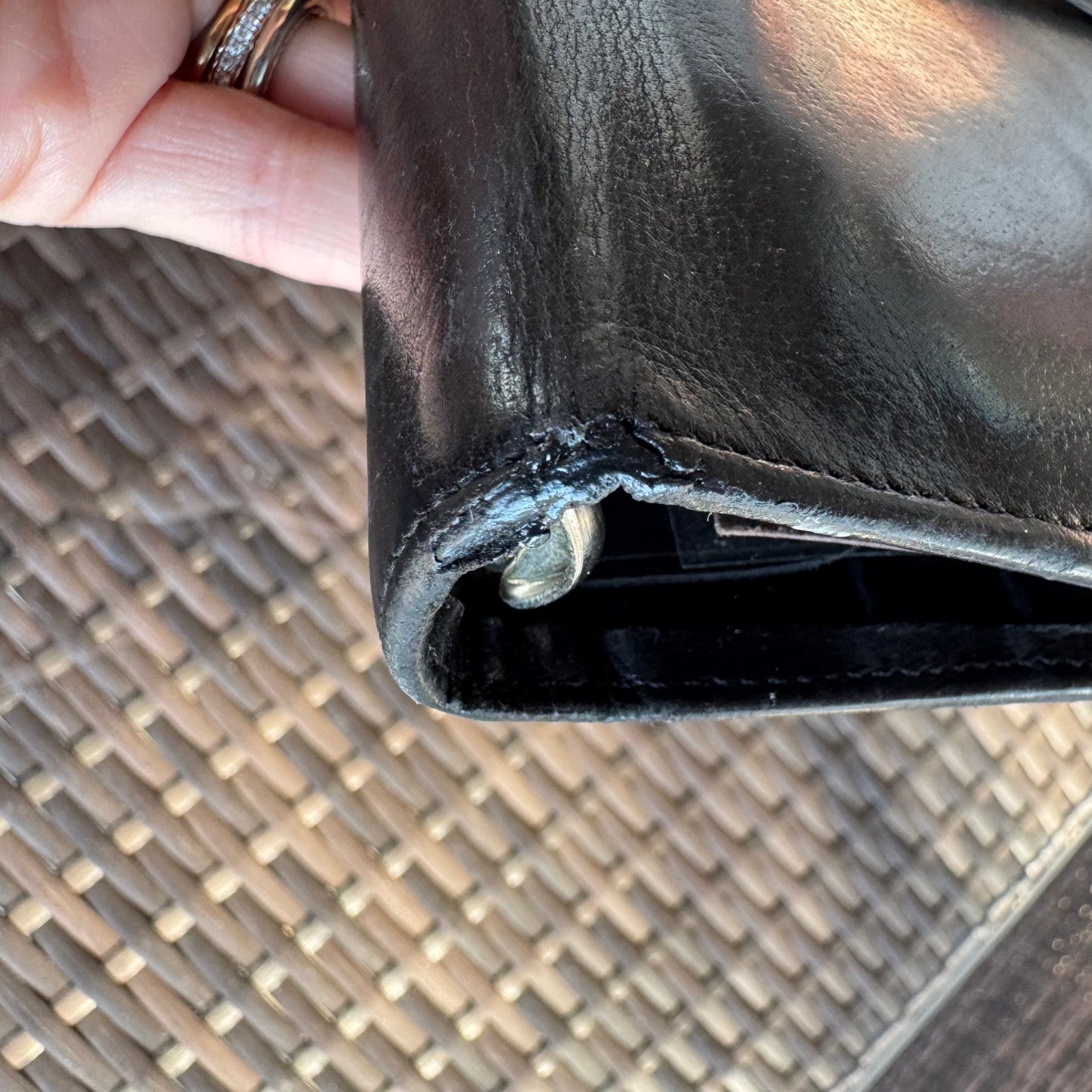 Vintage Coach Black Organizer #7715