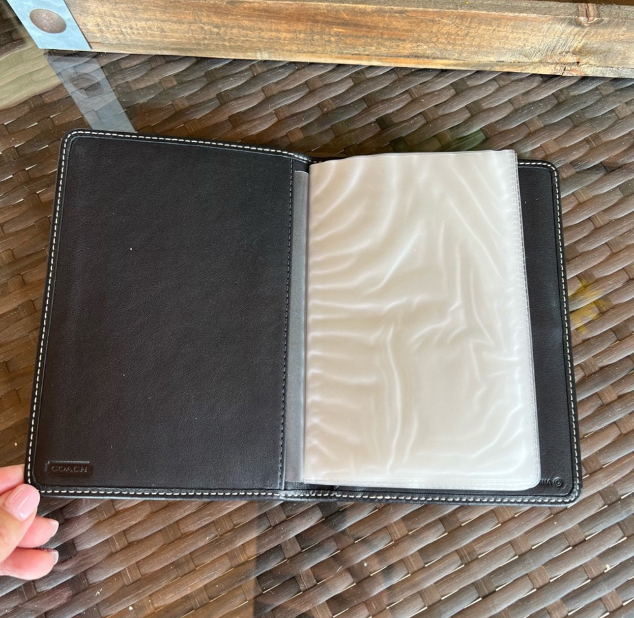 Vintage Coach Y2K Black Embossed Photo book Planner