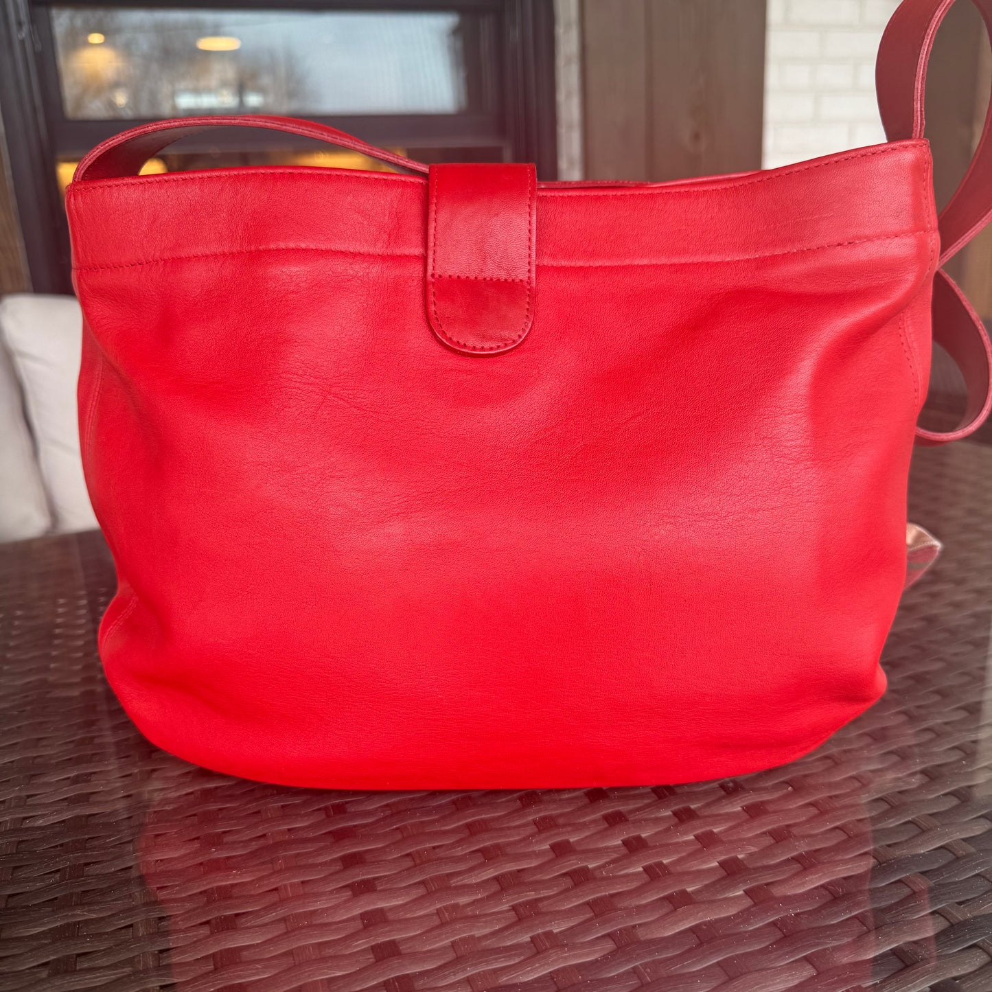 Vintage Coach SoHo Red Eldridge Hobo #4166